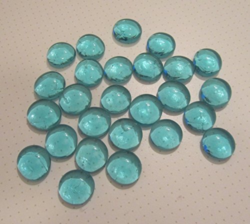 Glasnuggets Glassteine 30 Stück ca.17-22mm Türkis "Top Qualität"