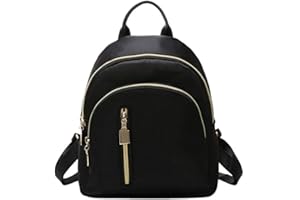 BSTCAR Mini plecak damski dziewczęcy moda małe plecaki damskie mały plecak ze skóry PU mini plecak szkolne torby na książki podróżny plecak na co dzień wodoodporny plecak czarny, czarny, Czarny