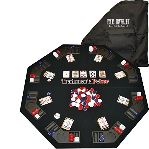 Trademark Poker Texas Traveller Dessus de Table et 300 Puce Set de Voyage