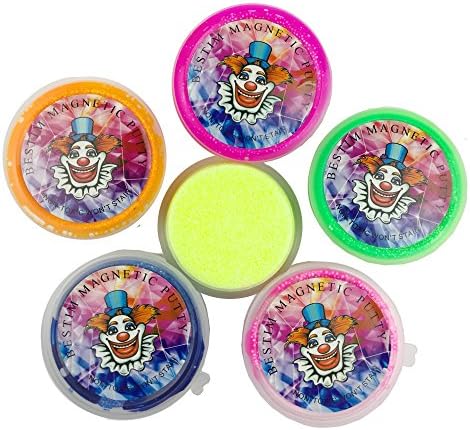 ACXOPT Snow Putty Foam Putty Soft Polymer Effect Clay DIY Slime Putty Educational (6 Pack)