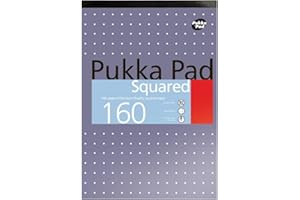 Pukka Pad Bloc de feuilles lignées format A4, 5 mm, 160 pages de 80 g/m²