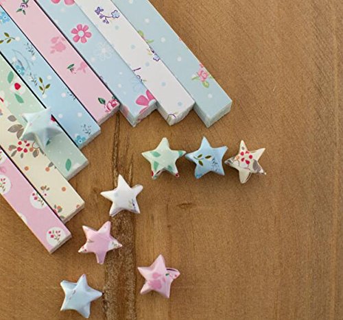 funcoo 400 Blatt Lovely süßem Stern Faltblätter Lucky Wish Star Origami Papier Style-2 - 3