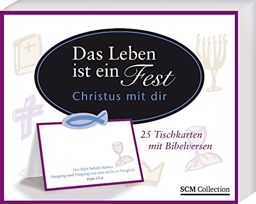 Preisvergleich Produktbild Christus mit dir - 25 Tischkarten mit Bibelversen