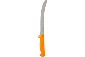 Victorinox Swibo Cuchillo de cocina/para pescado con hoja flexible de 20 cm, filo normal, de color amarillo