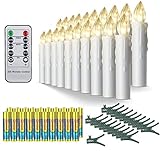 🎄 4 Modi: ON - Dauerbeleuchtung, SL - langsamer Flackern, FL - schnelles Flackern, BLN - Atemlicht an．Nach Belieben auswählbar und passt es zu unterschiedlichen Atmosphären.