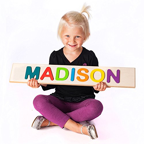 Preisvergleich Produktbild Child's Personalized Primary Name Puzzle- Up to 9 Letters by Ababy