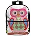 Price comparison product image HOJJP Child Girl Cute Owl Colorful Patchwork Art Patterns Printed Backpack School Bag