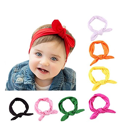 Enuo Turban Stirnband Kopfband Haarband Haarschleife Headband Haarschmuck für Kleines Baby Mädchen
