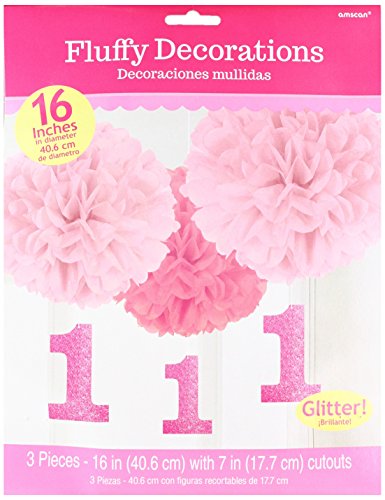 Ersten Geburtstag Rosa flauschige Dekoration