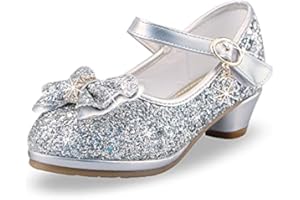 AQIYI Mädchen Prinzessin Schuhe Kinder Party Glitzer Pumps Hochzeitskleid Schuhe Mädchen Mary Jane Tanzschuhe