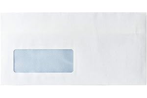 Whitebox 80gsm DL Window Self Seal Envelope - White (Pack of 1000)