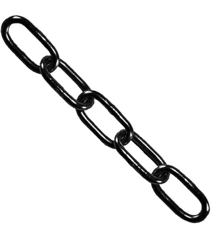 Chaîne Lustrerie Décorative En Fil Acier Torsadé Noir - Longueur 1,5m - Charge 10kg - Pour Suspension Luminaires Déco