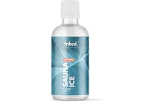 ‎FRIHED. NORDIC WEAR frihed.® Sauna Ice - Menthol Crystals in Liquid for All Sauna Types - Extremely Cold Sauna Fragrance - High-Quality Mint Oil - Liquid Menthol