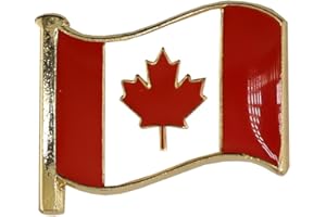 SCHOOL BADGE STORE Country Flag Pin Badges - Size 20mm - Enamel Colours on Gold Finish - Butterfly Clasp - Choice of Countries.