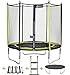 Produktbild kangui – Gartentrampolin 244 cm + Sicherheitsnetz + Leiter + Abdeckplane + Kit Ankerstange Jumpi Pop 250