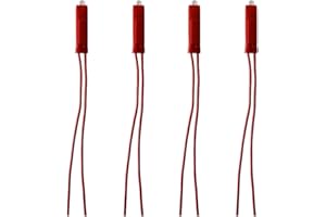 ZOREI LED-Lampe für Kontrollknopf, beleuchtbar, kompatibel mit Bticino Axolute, kompatibel mit Bticino Living Now (4 Stück, rot)