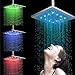 Produktbild Duschen Wasserhahn Duschkopf LED Quadratische Overhead Shower Interface Standard 8 Zoll Messing Bad Regen Mixer Wasserhahn