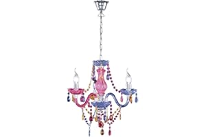 RL LIVE YOUR LIGHT Reality R11073017 Leuchten - Lámpara con 3 luces, bombillas excluidas, E14, 40 W, 230 V, A++, E, IP20, alto de 150 cm, diámetro de 40 cm, acrílico, multicolor