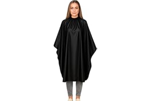 IC-collection Profi-Färbeumhang mit Druckknöpfen – Wasserabweisender Friseurumhang, leicht, pflegeleicht & bequem – Ideal für Salon & Heimgebrauch