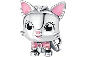 GOUWO Breloque en Argent 925 en Forme d'insecte et de Cœur Compatible Avec Les Bracelets et Colliers Pandora Pour Femme Mère Fille Anniversaire Halloween Fête Des Mères Saint-Valentin