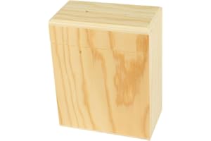 CTOP Tirelire en Bois Simple et Efficace 13 x 10,5 x 6