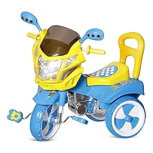 Dash Stylish Kids Tricycle , tricycles , Kids Cycle , Ride on for boy and Girl for 2 to 5 Years with Under seat Storage Space, Lights and Music (Blue)