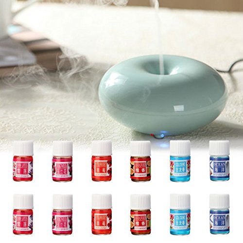 Ätherisches Öl, LuckyFine Aromaöl Release Stress Angst und Beseitigung von Schlaflosigkeit und Kopfschmerzen 3 ml X 12 Set - 4