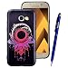 Produktbild Yokata Samsung Galaxy A5 2017 Hülle Weiche Silikon Handyhülle 3D Motiv Schutzhülle TPU Handy Tasche Schale Etui Weich Silicone Bumper Ultra Dünn Slim Schlank Matt Handytasche Premium Kratzfest Clear Backcover Schutz für Galaxy A5 2017 (5,2 Zoll) Case Cover + 1 x Kapazitive Feder - Sonnen- und Windspiele