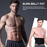 Youngdo Waist Trimmer Ab Belt Trainer for Men and Women Adjustable Slimming Belt Belly Fat Burner with Back Support for Faster Weight Loss and Gym Workout