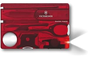 Victorinox, Schweizer Taschenmesser, Swiss Card Lite, Multitool, 13 Funktionen, Spitzklinge, gerade, Schraubendreher 5 mm, Sc