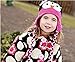 Womdee(TM) Cute Handmade Toddler Baby Boys Girls Owls Crochet Knit Woolly Cap Ear Flap Hat-Black&Roseo With Womdee Accessory Necklace