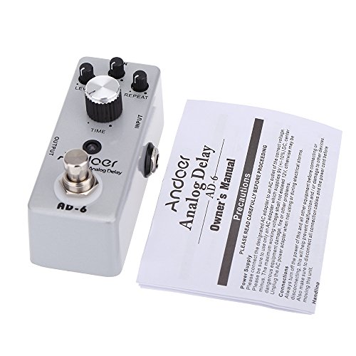 ammoon-Andoer-tc-31-ad-6-Analog-Delay-guitarra-pedal-de-efectos-True-Bypass