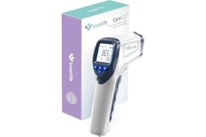 TrueLife Care Q7 Thermomètre Frontal Médical Sans Contact Précis avec Écran LCD pour Enfants, Adultes, Lait et la nourriture | CE, RoHS, ISO, SÚKL approuvé