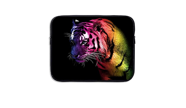 Custodia protettiva per custodia per laptop,Big Tiger Tiger  arcobaleno,Copri borsa per valigetta per notebook 15.6 pollici : Amazon.it:  Informatica