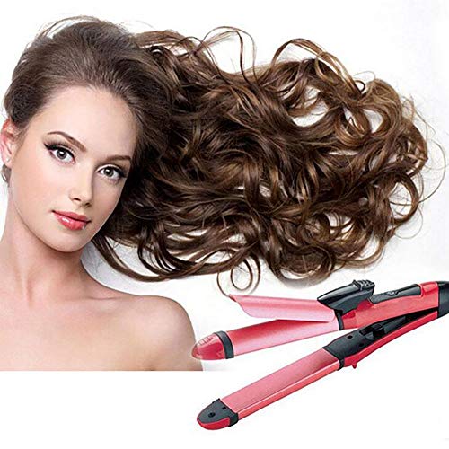 Preisvergleich Produktbild MEILI 2 in 1 Lockenwickler Turmalin Keramik Lockenstab Styling-Tools