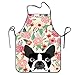 Produktbild Cap clothes Boston Terrier Florals Unisex Cooking Kitchen Aprons Chef Apron Bib