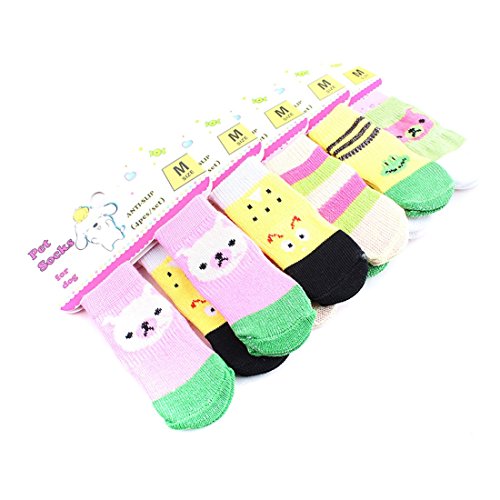 QIYUNZ-Multicolor-Cotton-Soft-Warm-Dog-Puppy-Socks-Paw-Protectors-Color-Pet-Supplies-ONE-RANDOM-COLOR-SENT
