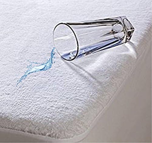 Luxury TERRY TOWEL Mattress Protector By BEDWAY Breathable, Hypoallergenic &amp; Waterproof - EXTRA DEEP 30cm (12") Fully Fitted Side Skirt (Cot Bed, 70cm x 140cm + 15cm)