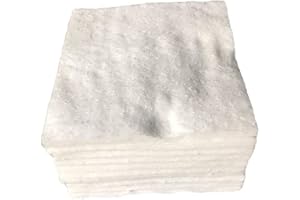 JONOISAX Ceramic Fiber Fireproof Insulation Blanket -2300°F Ceramic Fiber Insulation Blanket, Furnace, Furnace, Forge, Stove, Pizza Oven, Fireplace 10 Pieces,8mm*150mm*150mm