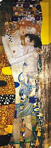 1art1® Gustav Klimt - Las Tres Edades De La Mujer, Detalle Cuadro, Lienzo Montado sobre Bastidor (150 x 50cm)