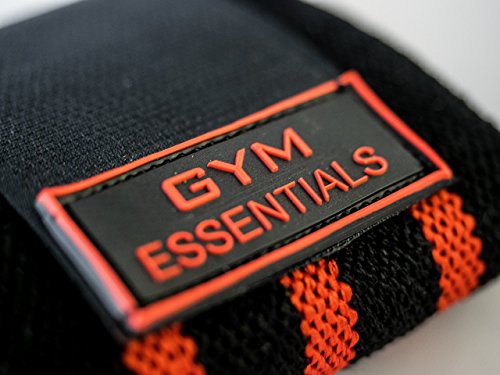 Gym Essentials Handgelenkbandagen (Länge 42cm) – Zughilfen, Handgelenkstütze, Anti Sehnenscheidenentzündung, Bandagen für Bodybuilding, Fitness, Crossfit, Powerlifting, Calisthenics, Gym Workout – Einheitsgröße für Männer & Frauen - 5