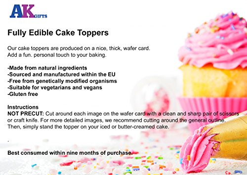 American Football NFL Cupcake Topper/Kuchen Dekorationen (12 Stück) Pittsburgh Steelers - 3