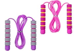 Homello Verstellbare Springseil Kinder 6 Jahre, seilspringen mit Hautfreundlichen Schaumgriffen für Jungen und Mädchen für Fitness/Training/Spiel/Fett Brennen Übung