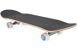 ATTABO Skateboard per adulti Ollie verde 8" x 31" – 9 strati in legno d'acero 5" assi in alluminio, ruote 52 x 36 mm, cuscinetti a sfera ABEC-7, tavola antiscivolo per trucchi e tempo libero
