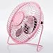 Produktbild LLSJZ FAN Minimalistische Mode kreativer Miniventilator USB-Mini-Ventilator leisere Lüfter Kleine Ventilator Mini-Ventilator Kleiner Ventilator USB-Fan Fan, 6-Zoll-Rosa