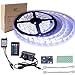 Price comparison product image BIHRTC Waterproof IP65 Daylight White LED Light Strip Kit 5630 16.4 Ft 5M 300 LEDs 60 LEDs/m Flexible Tape Lighting Tape with 24 Keys IR Remote Controller and 12V 3A CE Listed Power Supply Adapter