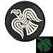 Produktbild Glow Dark Rare Viking Raven Odin God of War Morale Embroidered Sew Iron on Aufnäher Patch
