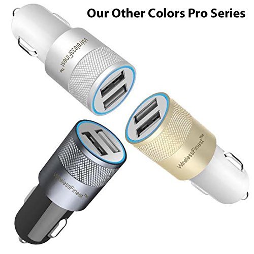 Car-Charger-WirelessFinest-Dual-Port-31A-USB-Car-Charger-Adapter-for-Apple-iPhone-66-Plus5s5c54s4-Apple-iPad-432MiniAir2-Apple-iPod-Samsung-Galaxy-S6S5S4S3Tab-4-Motorola-HTC-Phone-and-other-USB-powere