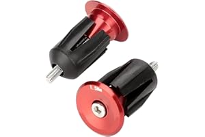 TBEST 1 Paire Bouchon de Extrémité de Poignées en Aluminum Alloy Vélo Guidon End Caps Embouts pour la Plupart de Vélo, VTT, Vélo de Route, VTT, BMX