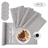 manteles individuales plastico el corte ingles 【Fácil de limpiar】Puede lavar los manteles individuales de tejido o solo necesita limpiarlos. Muy duradero, sin decoloración, sin manchas, sin moho, seco y resistente al calor, perfecto para su mesa, hermosos y elegantes manteles individuales para agregar más diversión a su mesa mesa de cocina